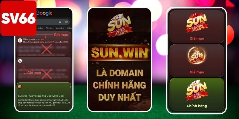 Các dấu hiệu nhận diện rõ ràng cổng Sunwin giả